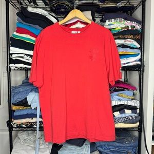 Puma Red “Be Nice Recycle” Crewneck Subtle Logo T-shirt Sz Large